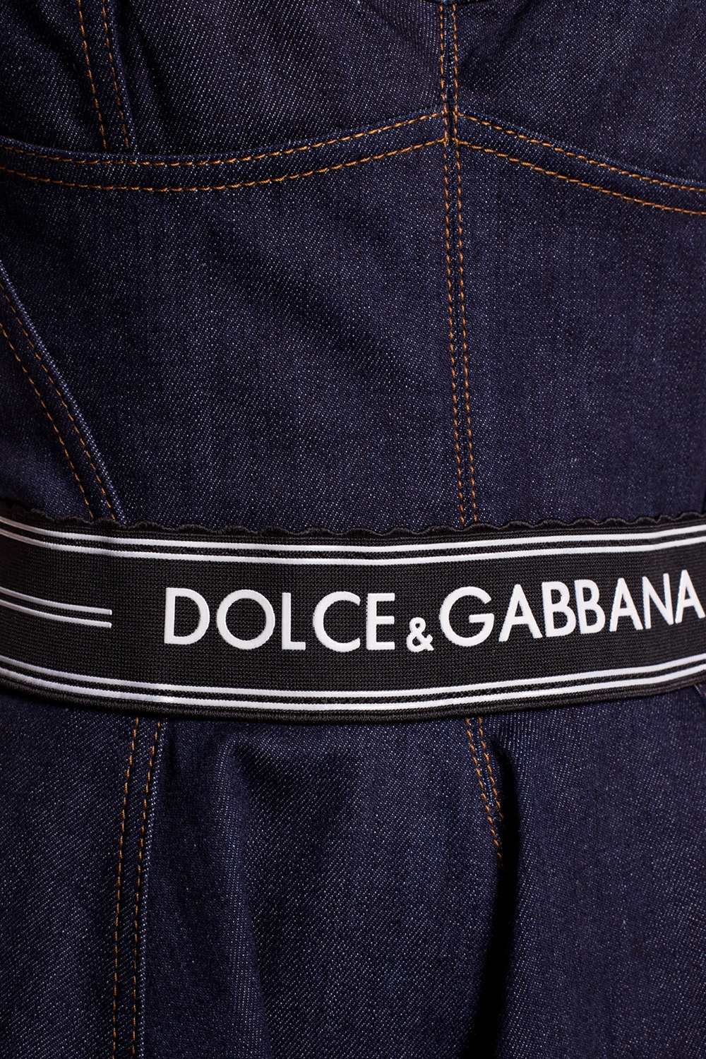 SchaferandweinerShops Switzerland - Flared denim dress Dolce SchaferandweinerShops Switzerland - Flared denim dress Dolce